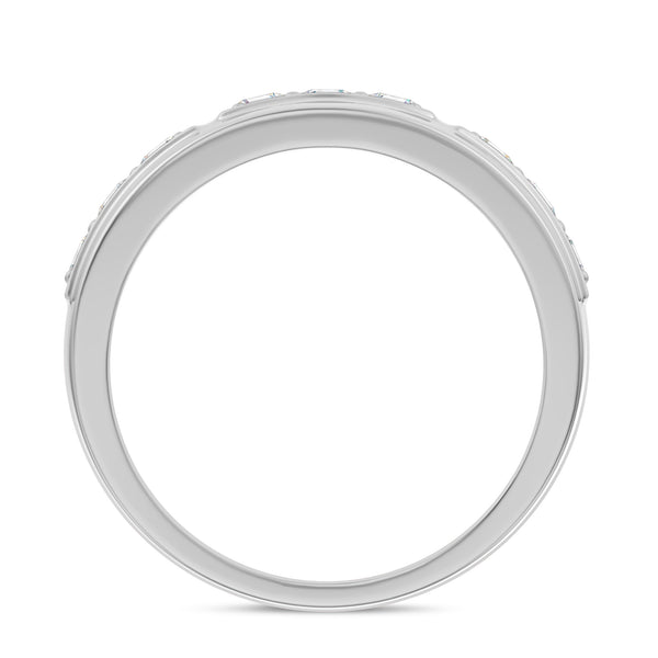 My Trio Rings Milla 1-1/4 CTW Lab Grown Diamond Wedding Band Set in 10KT White Gold
