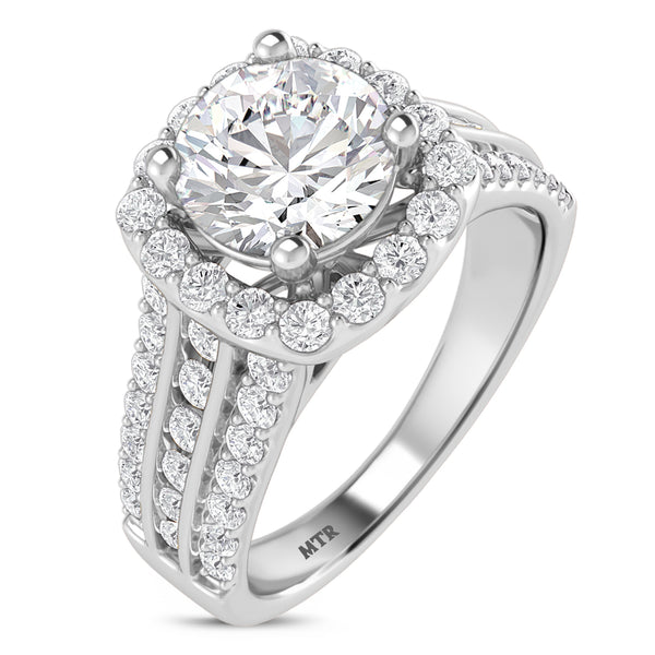 My Trio Rings Stella 3 1/3 CTW Lab Grown Diamond Round Solitaire Trio Set in 10KT White Gold