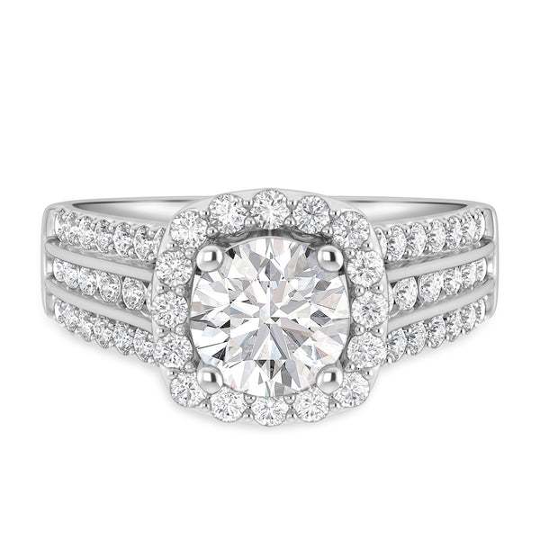 My Trio Rings Stella 3 1/3 CTW Lab Grown Diamond Round Solitaire Trio Set in 10KT White Gold