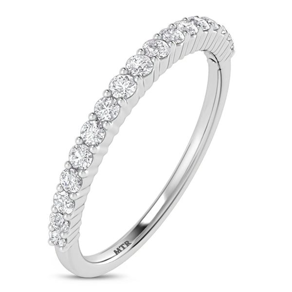 My Trio Rings Stella 3 1/3 CTW Lab Grown Diamond Round Solitaire Trio Set in 10KT White Gold