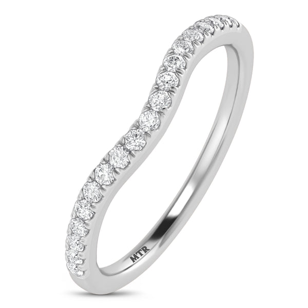 My Trio Rings Dorah 4-1/4 CTW Lab Grown Diamond Oval Solitaire Trio Set in 10KT White Gold