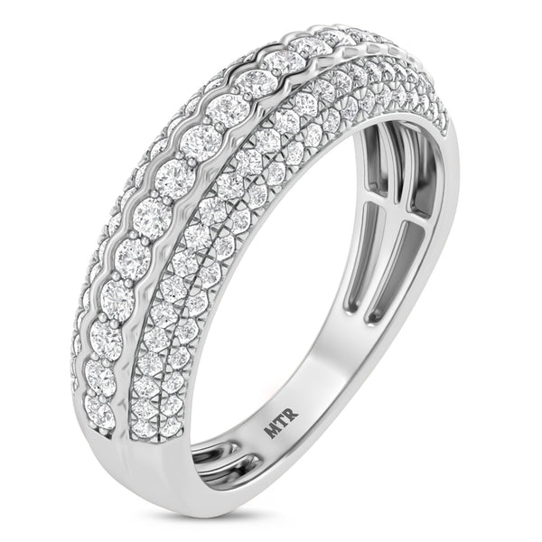 My Trio Rings Dorah 4-1/4 CTW Lab Grown Diamond Oval Solitaire Trio Set in 10KT White Gold