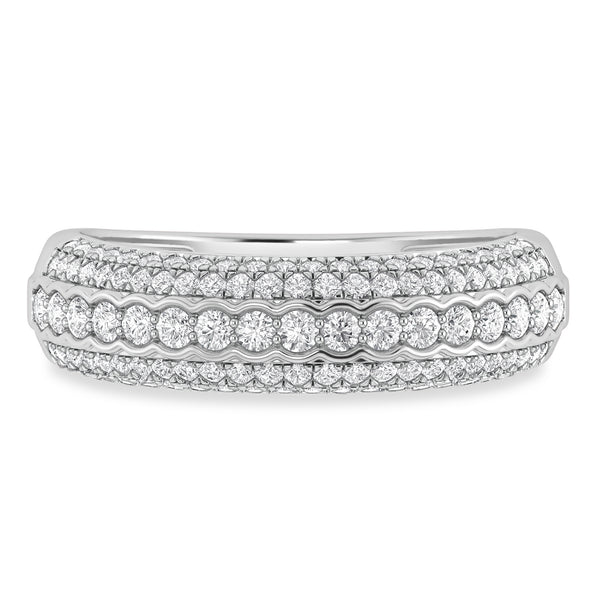 My Trio Rings Dorah 4-1/4 CTW Lab Grown Diamond Oval Solitaire Trio Set in 10KT White Gold