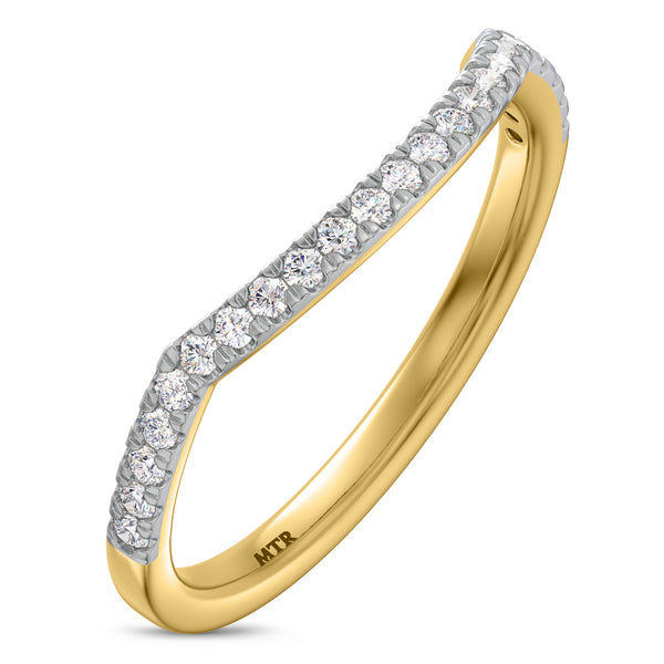 My Trio Rings Poul 1-1/6 CTW Lab Grown Diamond Round Solitaire Bridal Set in 10KT Yellow Gold