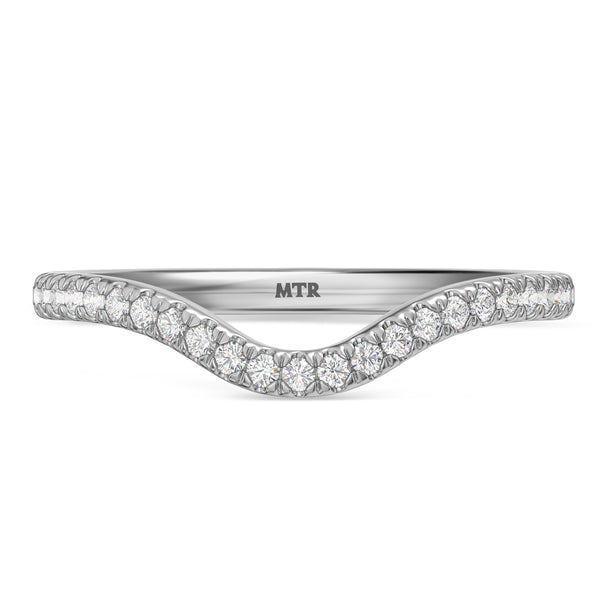 My Trio Rings Frea 2-1/10 CTW Lab Grown Pear Solitaire Pink Diamond Bridal Set in 14KT White Gold