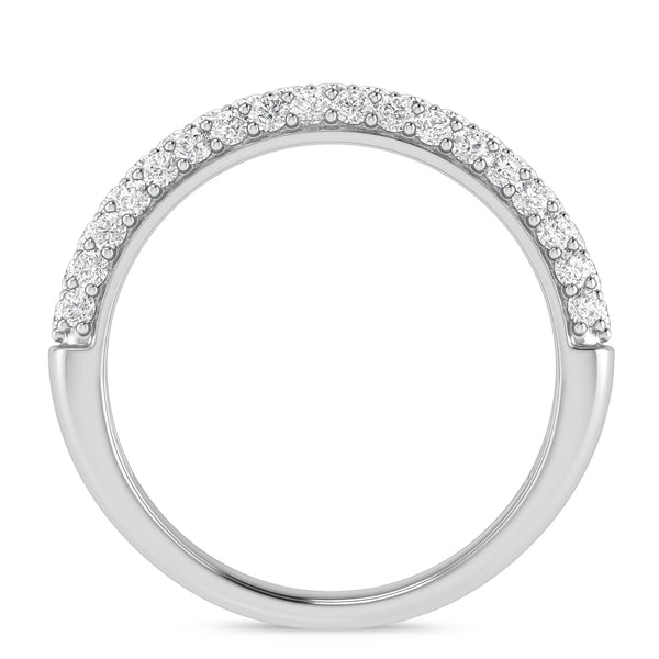 My Trio Rings Jiles 1-1/2 CTW Lab Grown Diamond Wedding Band Set in 10KT White Gold