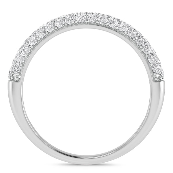 My Trio Rings Jiles 1-1/2 CTW Lab Grown Diamond Wedding Band Set in 10KT White Gold