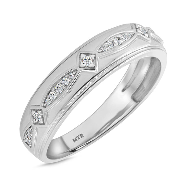 My Trio Rings Petal 2-3/4 CTW Morganite and Diamond Trio Matching Wedding Ring Set 10KT White Gold