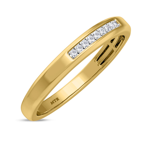 My Trio Rings Chrisoula 7/8 Carat T.W. Ruby and Diamond Matching Bridal Ring Set 10KT Yellow Gold