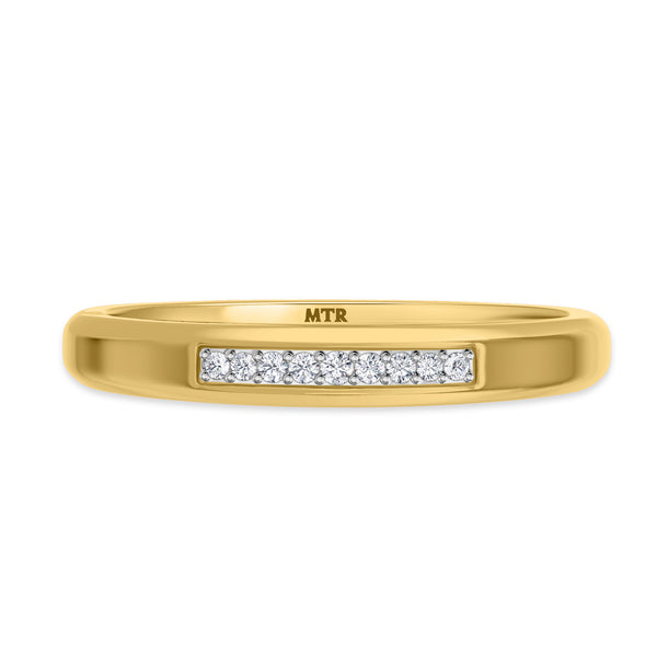 My Trio Rings Chrisoula 7/8 Carat T.W. Ruby and Diamond Matching Bridal Ring Set 10KT Yellow Gold