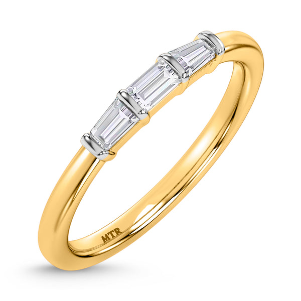 My Trio Rings Canna 1-1/2 CTW Lab Grown Diamond Princess Solitaire Bridal Set in 10KT Yellow Gold