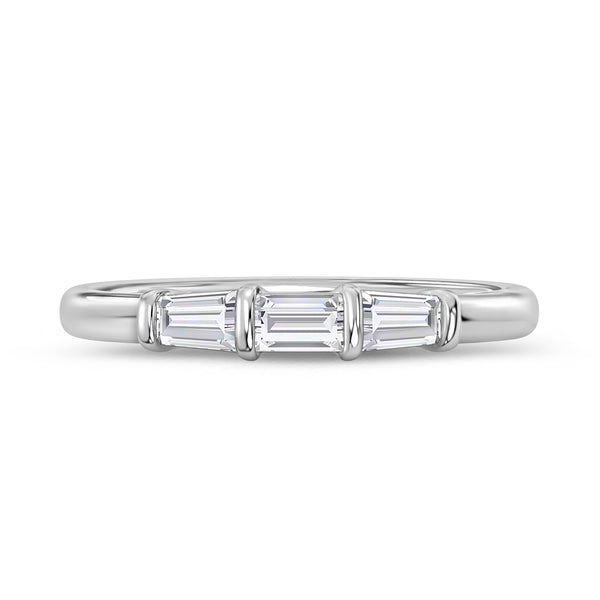 My Trio Rings Canna 2-3/4 CTW Lab Grown Diamond Heart Solitaire Bridal Set in 10KT White Gold