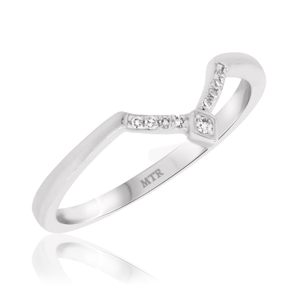 My Trio Rings Rehana 3/8 CTW Black Diamond (Treated) Round Solitaire Bridal Set in 10KT White Gold