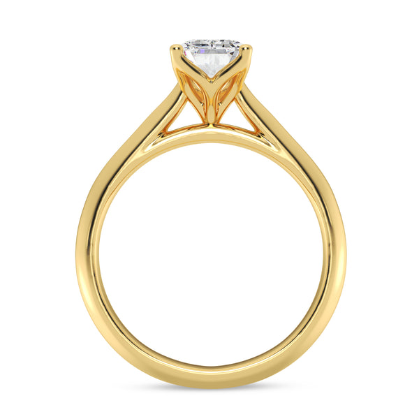 My Trio Rings Jena 1 CTW Lab Grown Diamond Emerald Solitaire Bridal Set in 10KT Yellow Gold
