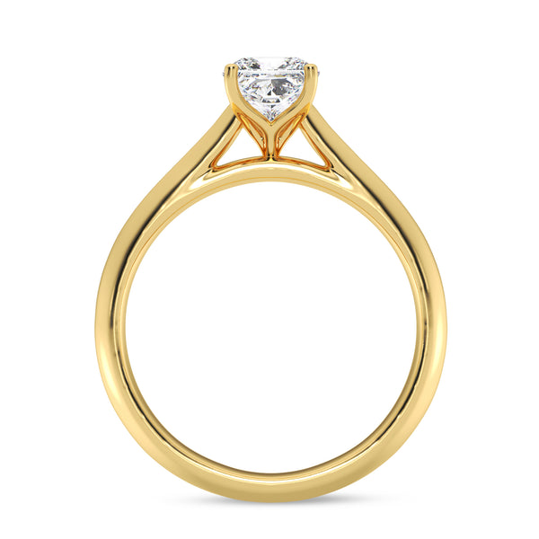 My Trio Rings Jena 1 CTW Lab Grown Diamond Cushion Solitaire Trio Set in 10KT Yellow Gold