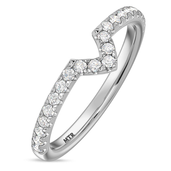 My Trio Rings Adeola 2-1/4 CTW Lab Grown Diamond Pear Solitaire Trio Set in 10KT White Gold