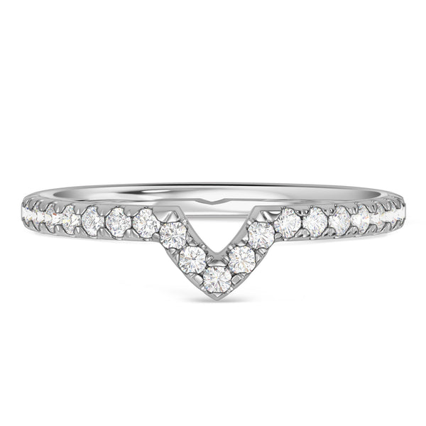 My Trio Rings Adeola 2-1/4 CTW Lab Grown Diamond Pear Solitaire Trio Set in 10KT White Gold