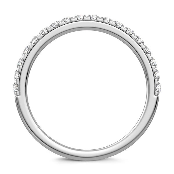 My Trio Rings Gretta 1-3/8 CTW Lab Grown Diamond Wedding Band Set in 10KT White Gold