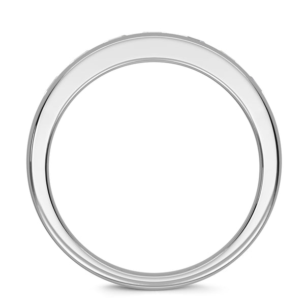 My Trio Rings Gretta 1-3/8 CTW Lab Grown Diamond Wedding Band Set in 10KT White Gold