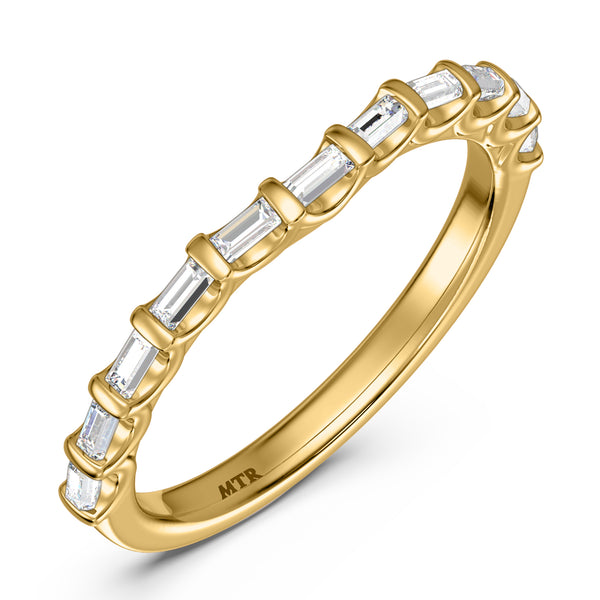 My Trio Rings Luka 2/3 CTW Lab Grown Diamond Wedding Band Set in 10KT Yellow Gold