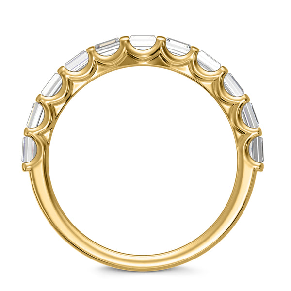 My Trio Rings Luka 2/3 CTW Lab Grown Diamond Wedding Band Set in 10KT Yellow Gold