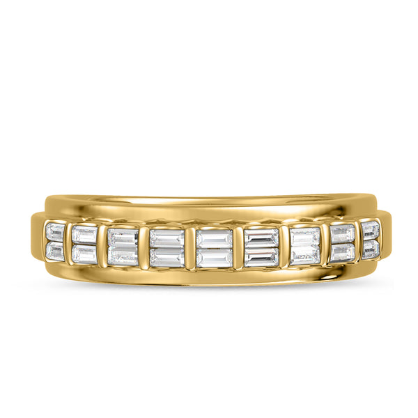 My Trio Rings Luka 2/3 CTW Lab Grown Diamond Wedding Band Set in 10KT Yellow Gold