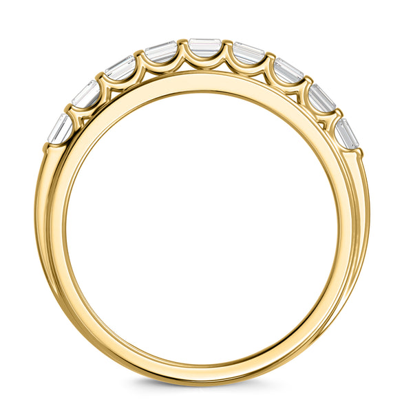 My Trio Rings Luka 2/3 CTW Lab Grown Diamond Wedding Band Set in 10KT Yellow Gold