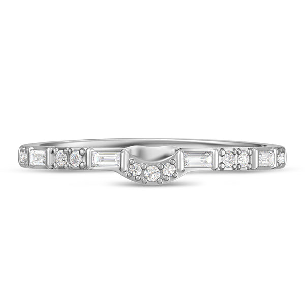 My Trio Rings Nico 1 CTW Lab Grown Diamond Wedding Band Set in 10KT White Gold