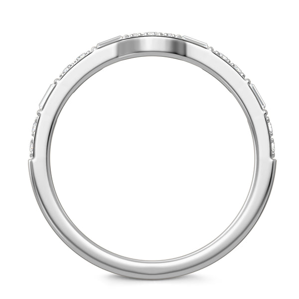 My Trio Rings Nico 1 CTW Lab Grown Diamond Wedding Band Set in 10KT White Gold