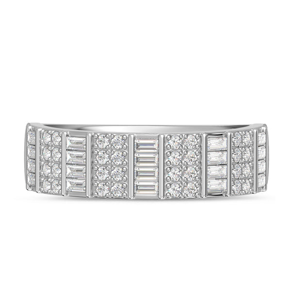 My Trio Rings Nico 1 CTW Lab Grown Diamond Wedding Band Set in 10KT White Gold