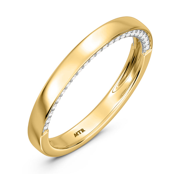 My Trio Rings Dario 1/2 CTW Lab Grown Diamond Wedding Band Set in 10KT Yellow Gold