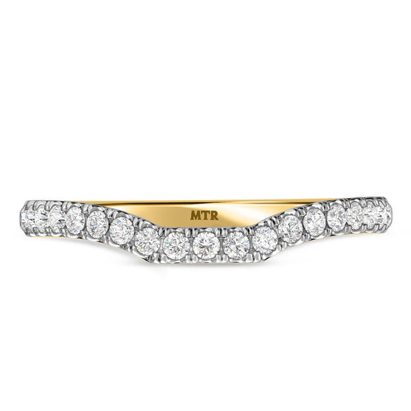 My Trio Rings Perla 1 CTW Lab Grown Diamond Wedding Band Set in 10KT Yellow Gold