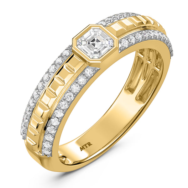 My Trio Rings Perla 1 CTW Lab Grown Diamond Wedding Band Set in 10KT Yellow Gold
