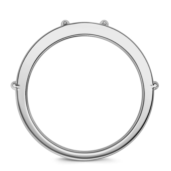My Trio Rings Corban 7/8 CTW Lab Grown Diamond Wedding Band Set in 10KT White Gold