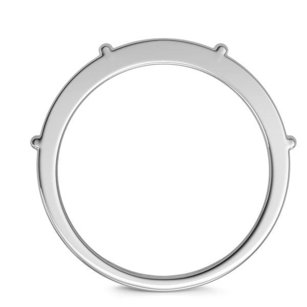 My Trio Rings Corban 7/8 CTW Lab Grown Diamond Wedding Band Set in 10KT White Gold