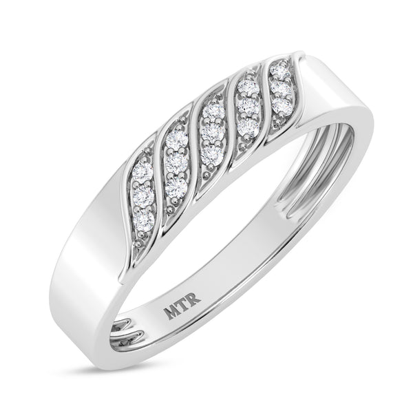 My Trio Rings Isidor 1/8 CTW Lab Grown Diamond Wedding Band Set in 10KT White Gold