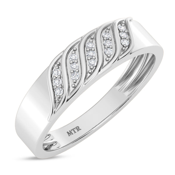 My Trio Rings Isidor 1/8 CTW Lab Grown Diamond Wedding Band Set in 10KT White Gold