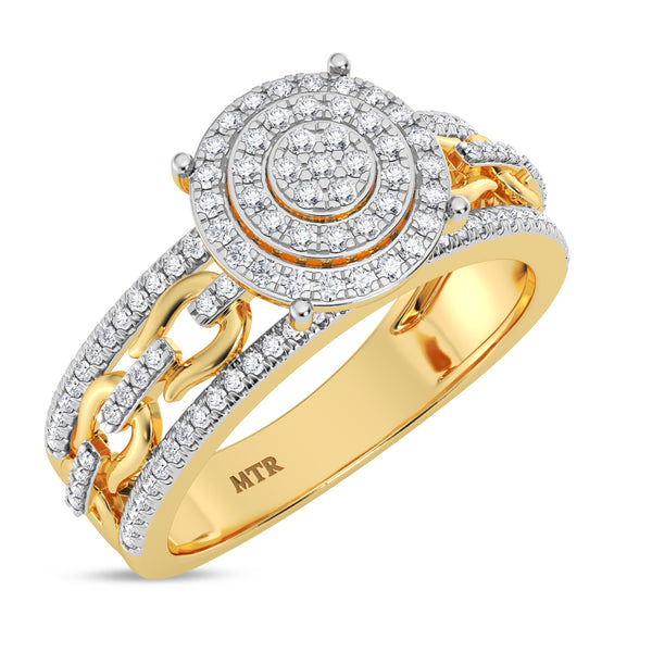My Trio Rings Hartwin 7/8 CTW Lab Grown Diamond Round Cluster Trio Set in 10KT Yellow Gold