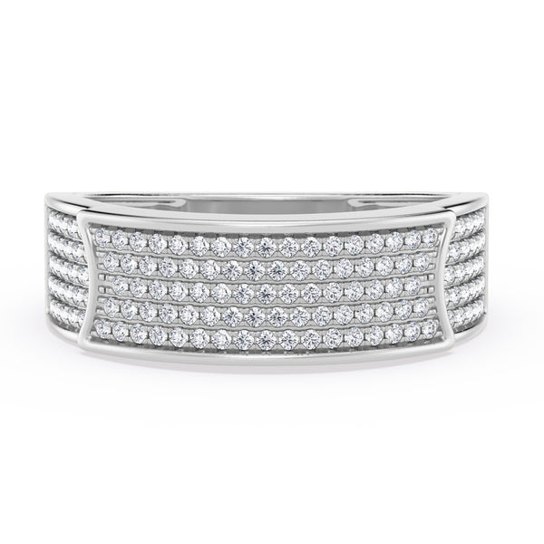 My Trio Rings Berthold 1 CTW Lab Grown Diamond Princess Cluster Trio Set in 10KT White Gold