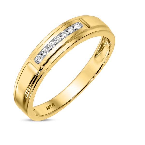 My Trio Rings Boundless 1/2 CTW Lab Grown Diamond Princess Cluster Bridal Set in 10KT Yellow Gold
