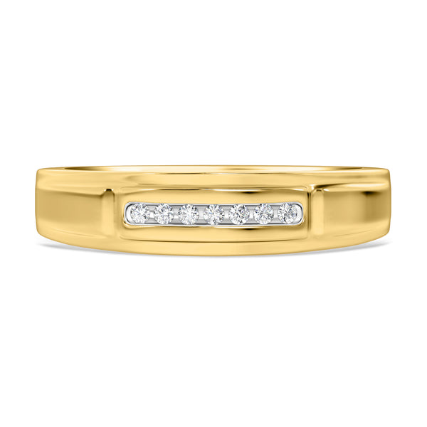 My Trio Rings Boundless 1/2 CTW Lab Grown Diamond Princess Cluster Bridal Set in 10KT Yellow Gold
