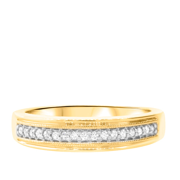 My Trio Rings Bridgette 1/4 CTW Lab Grown Diamond Wedding Band Set in 10KT Yellow Gold