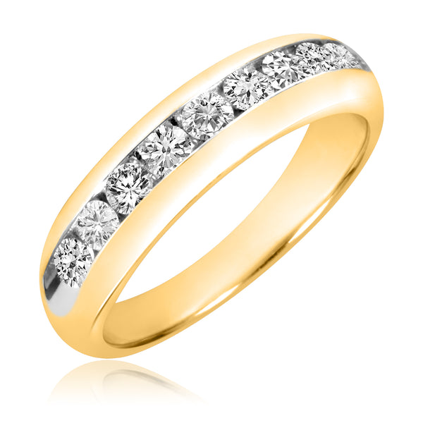 My Trio Rings Felicity 4-1/3 CTW Lab Grown Diamond Princess Cluster Trio Set in 10KT Yellow Gold