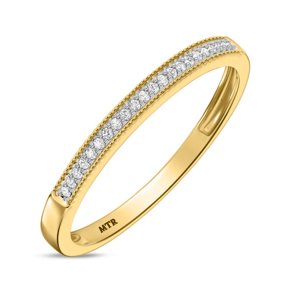 My Trio Rings Bridgette 1/4 CTW Lab Grown Diamond Wedding Band Set in 10KT Yellow Gold