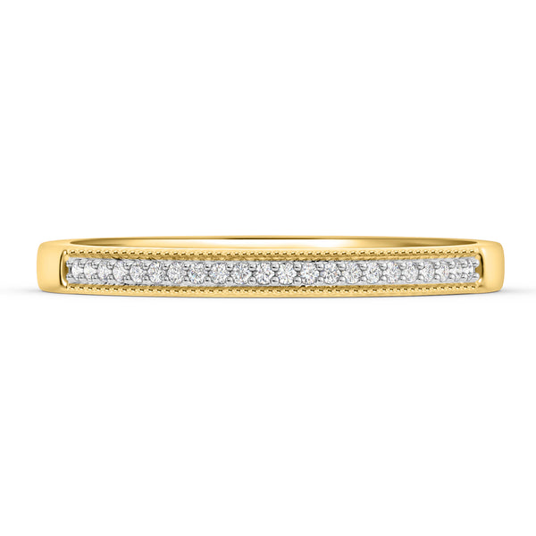 My Trio Rings Bridgette 1/4 CTW Lab Grown Diamond Wedding Band Set in 10KT Yellow Gold