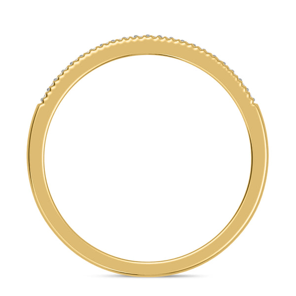 My Trio Rings Bridgette 1/4 CTW Lab Grown Diamond Wedding Band Set in 10KT Yellow Gold