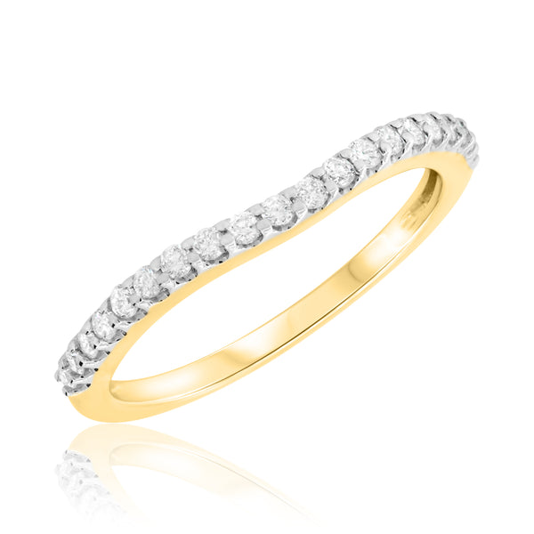 My Trio Rings Louise 3 CTW Lab Grown Diamond Cushion Cluster Trio Set in 10KT Yellow Gold