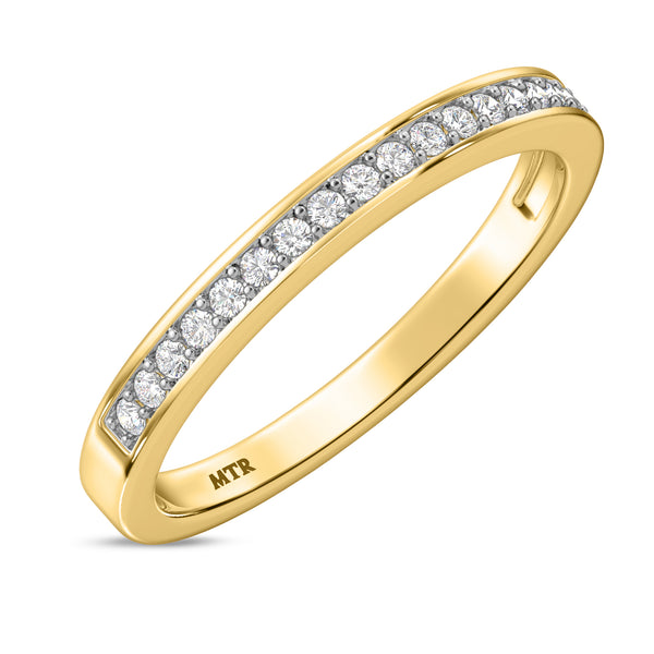 My Trio Rings Marline 1-1/3 CTW Lab Grown Diamond Round Solitaire Wedding Trio Set in 14KT Yellow Gold Vermeil