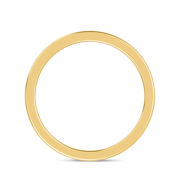 My Trio Rings Marline 1-1/3 CTW Lab Grown Diamond Round Solitaire Wedding Trio Set in 14KT Yellow Gold Vermeil