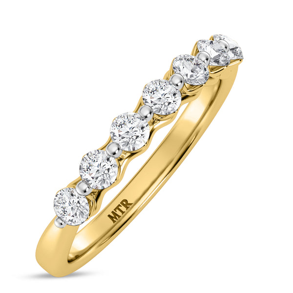 My Trio Rings Oxley 2-5/8 CTW Lab Grown Diamond Round Solitaire Wedding Trio Set in 14KT Yellow Gold Vermeil